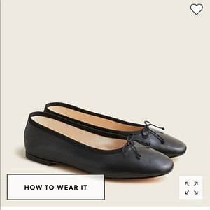 Jcrew Zoe ballet flats in leather